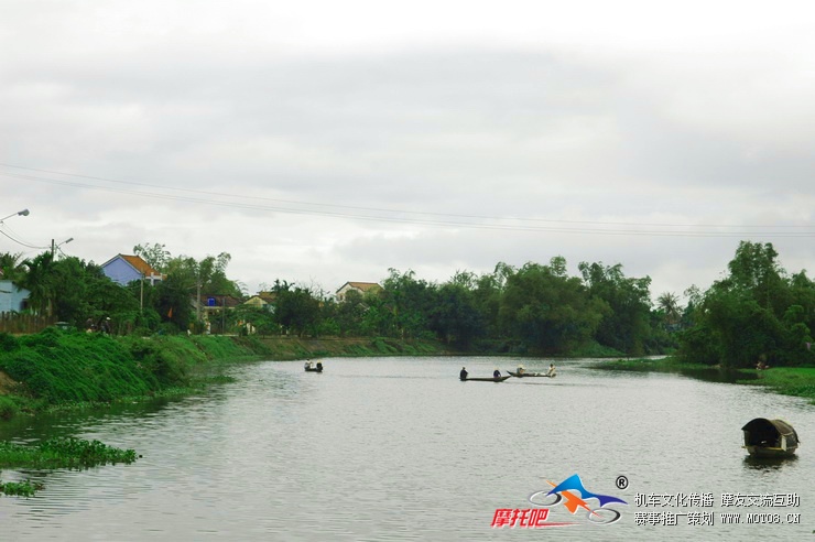 宁静的河流，典型的越南景色