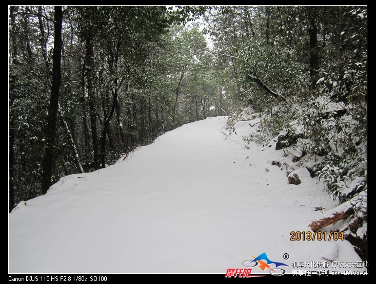 前方一片雪白