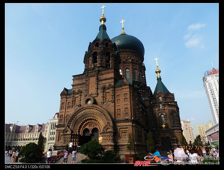 哈尔滨的圣索菲亚 大教堂，漂亮 厚重。