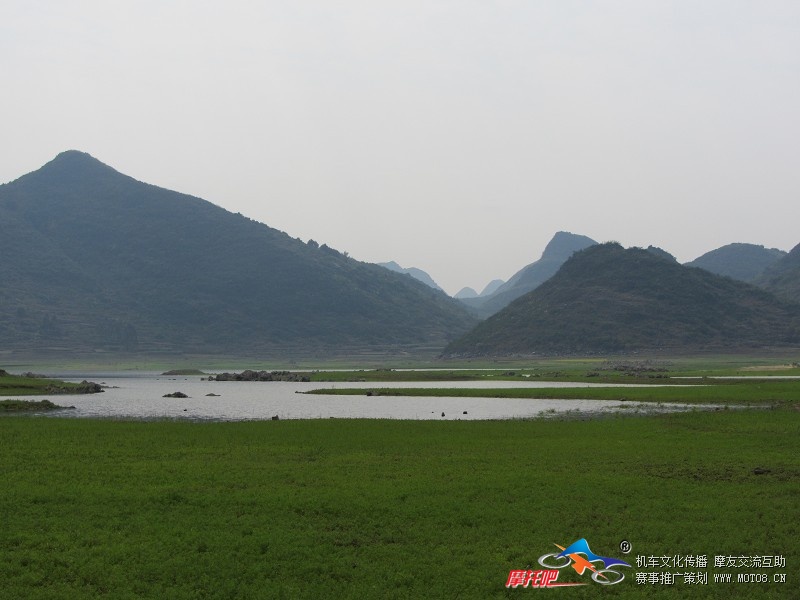 摩托车日记:2013年3月3日上午,柳城龙美油菜花(独山水库)